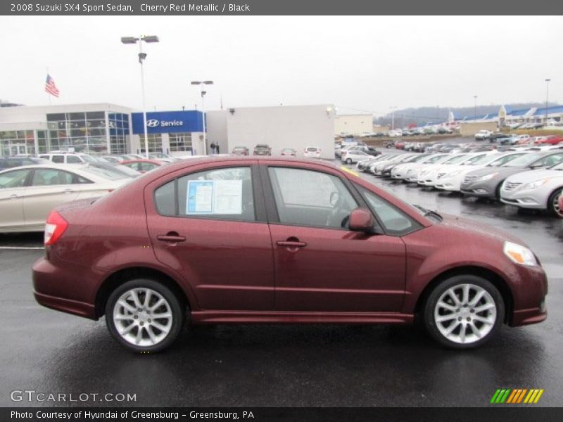Cherry Red Metallic / Black 2008 Suzuki SX4 Sport Sedan