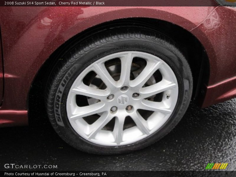 Cherry Red Metallic / Black 2008 Suzuki SX4 Sport Sedan