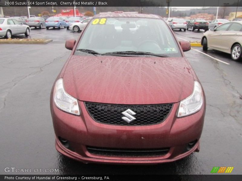 Cherry Red Metallic / Black 2008 Suzuki SX4 Sport Sedan