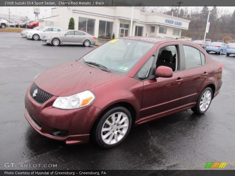 Cherry Red Metallic / Black 2008 Suzuki SX4 Sport Sedan