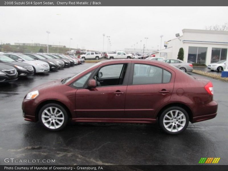 Cherry Red Metallic / Black 2008 Suzuki SX4 Sport Sedan