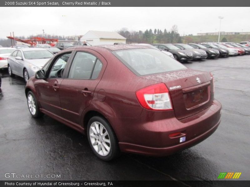 Cherry Red Metallic / Black 2008 Suzuki SX4 Sport Sedan