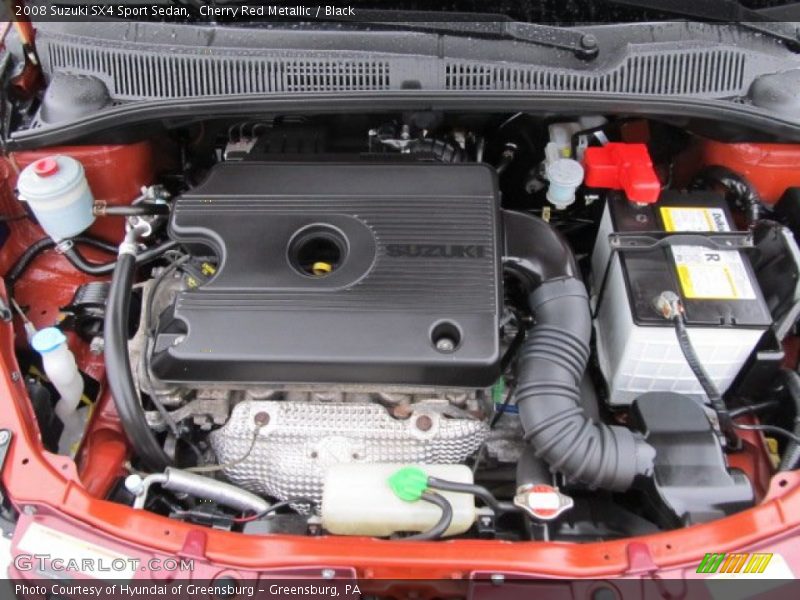 Cherry Red Metallic / Black 2008 Suzuki SX4 Sport Sedan