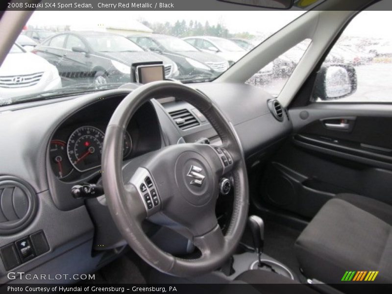 Cherry Red Metallic / Black 2008 Suzuki SX4 Sport Sedan