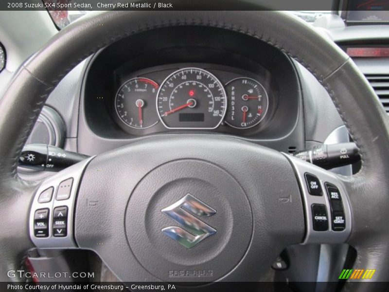 Cherry Red Metallic / Black 2008 Suzuki SX4 Sport Sedan