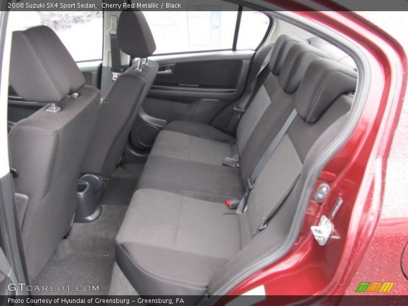 Cherry Red Metallic / Black 2008 Suzuki SX4 Sport Sedan