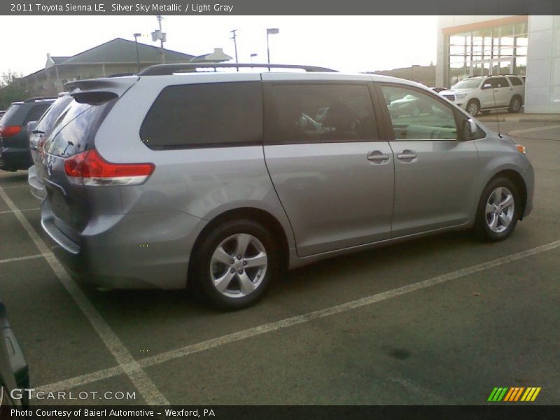 Silver Sky Metallic / Light Gray 2011 Toyota Sienna LE