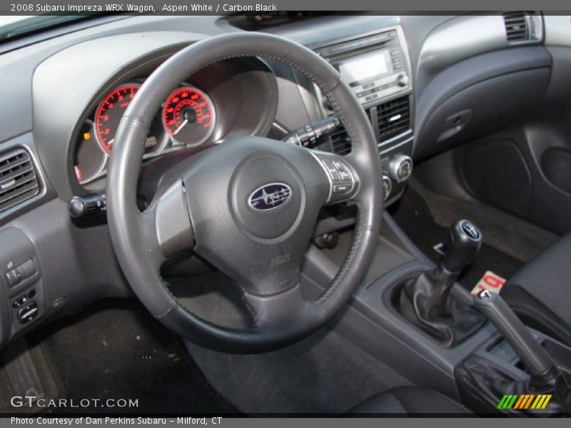 Aspen White / Carbon Black 2008 Subaru Impreza WRX Wagon