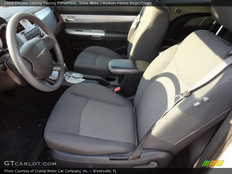 Stone White / Medium Pebble Beige/Cream 2009 Chrysler Sebring Touring Convertible