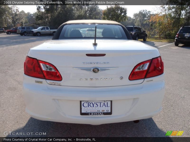 Stone White / Medium Pebble Beige/Cream 2009 Chrysler Sebring Touring Convertible