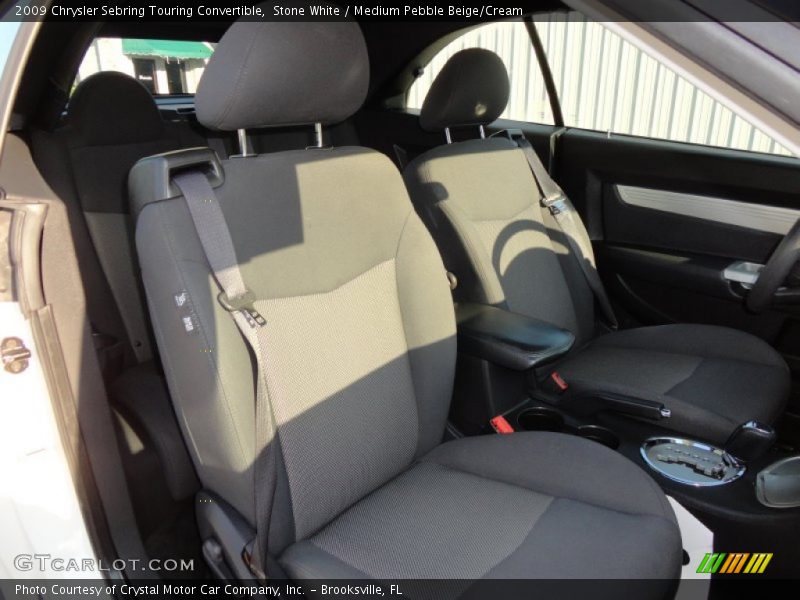 Stone White / Medium Pebble Beige/Cream 2009 Chrysler Sebring Touring Convertible