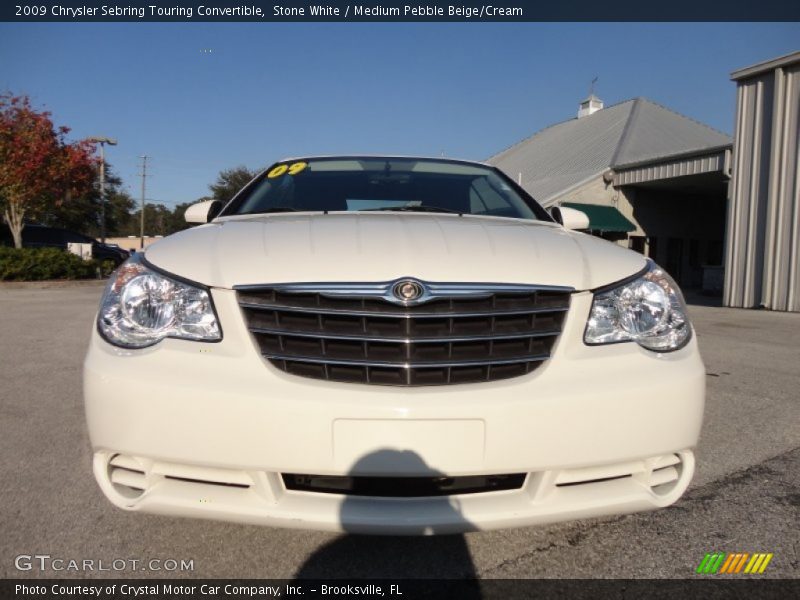 Stone White / Medium Pebble Beige/Cream 2009 Chrysler Sebring Touring Convertible