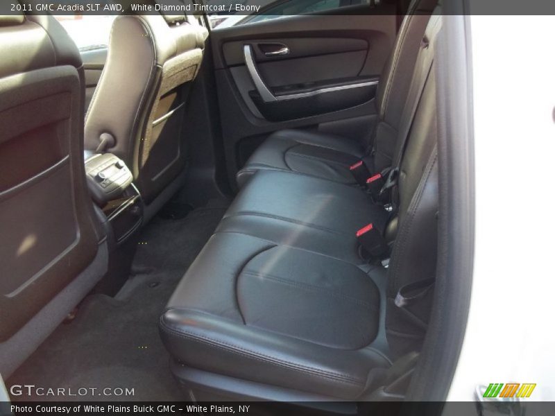 White Diamond Tintcoat / Ebony 2011 GMC Acadia SLT AWD