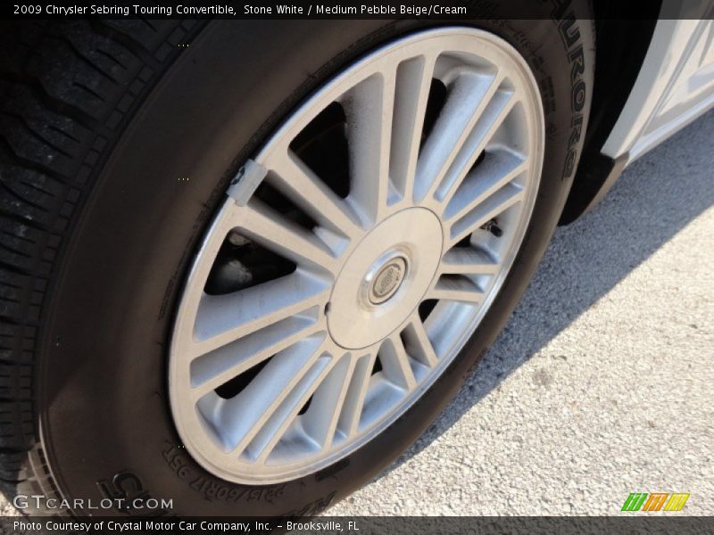 Stone White / Medium Pebble Beige/Cream 2009 Chrysler Sebring Touring Convertible