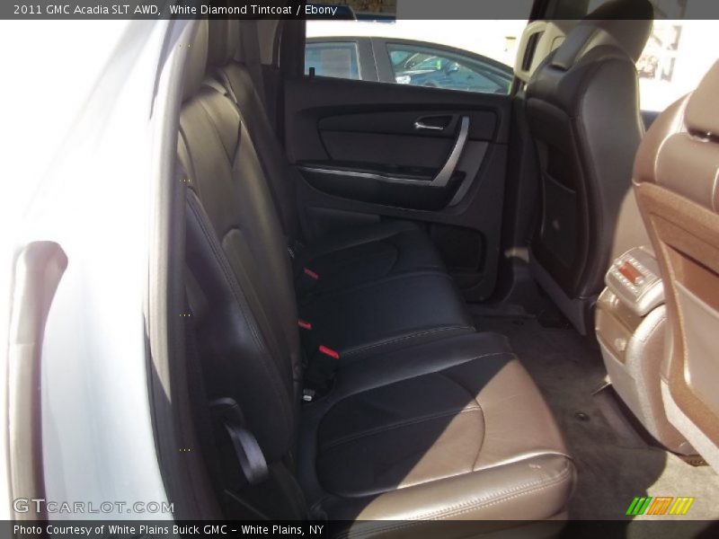 White Diamond Tintcoat / Ebony 2011 GMC Acadia SLT AWD