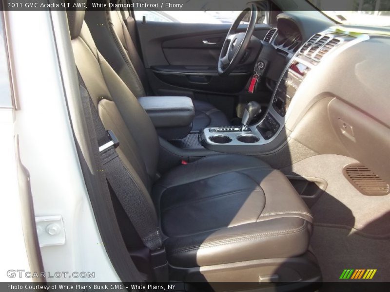 White Diamond Tintcoat / Ebony 2011 GMC Acadia SLT AWD