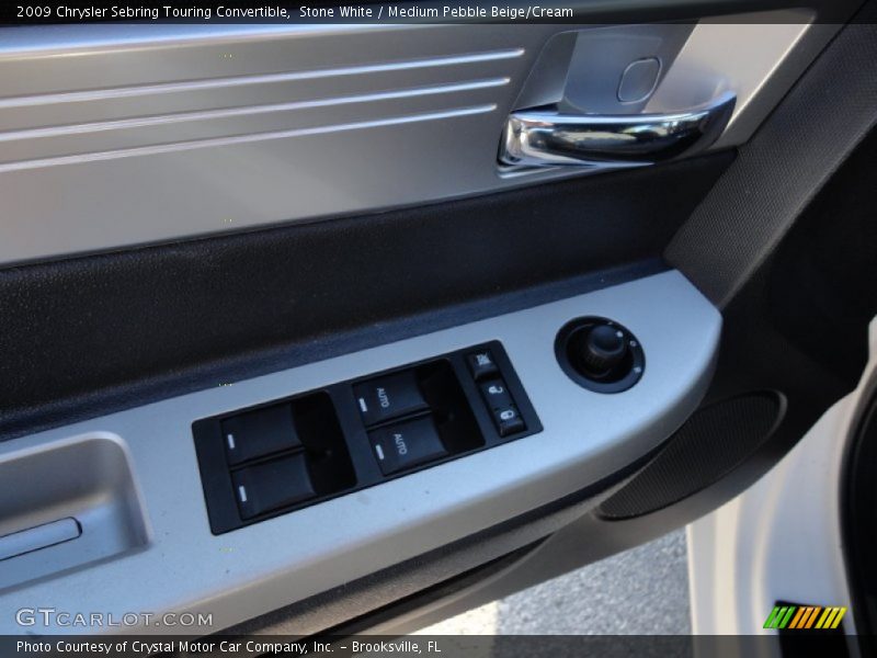 Stone White / Medium Pebble Beige/Cream 2009 Chrysler Sebring Touring Convertible
