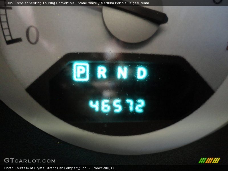 Stone White / Medium Pebble Beige/Cream 2009 Chrysler Sebring Touring Convertible