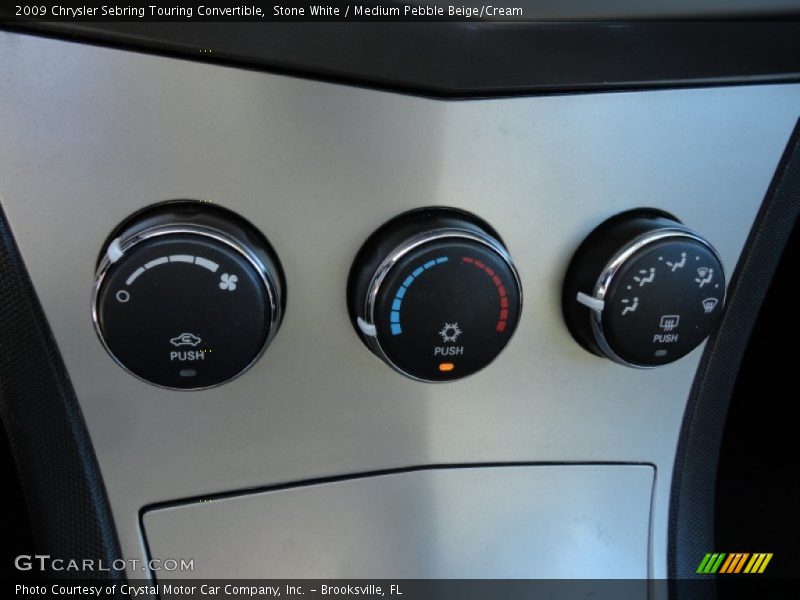 Stone White / Medium Pebble Beige/Cream 2009 Chrysler Sebring Touring Convertible