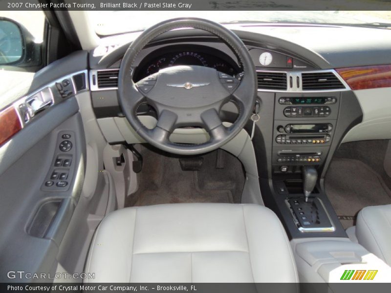 Brilliant Black / Pastel Slate Gray 2007 Chrysler Pacifica Touring