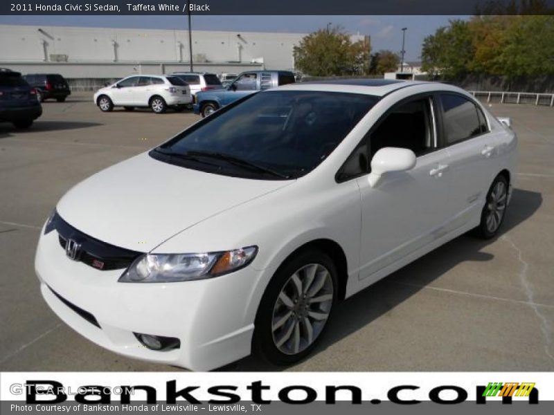 Taffeta White / Black 2011 Honda Civic Si Sedan