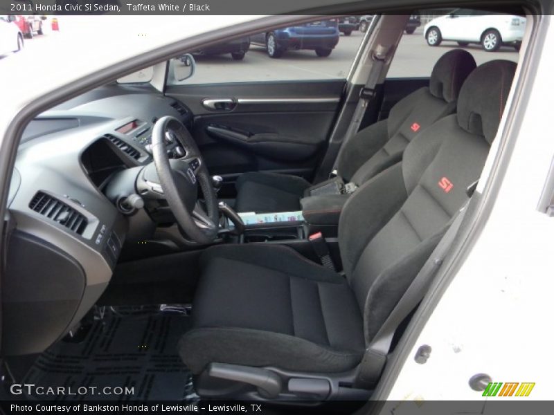 Taffeta White / Black 2011 Honda Civic Si Sedan