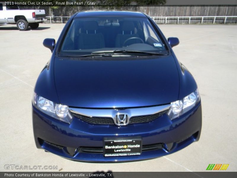 Royal Blue Pearl / Gray 2011 Honda Civic LX Sedan