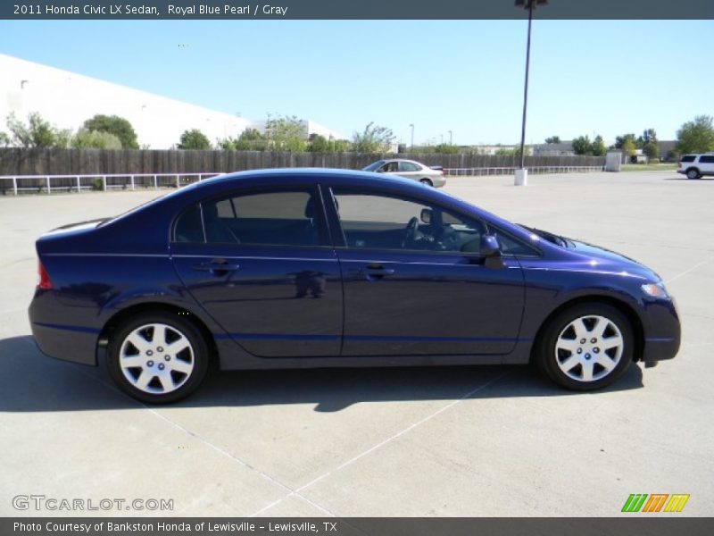 Royal Blue Pearl / Gray 2011 Honda Civic LX Sedan