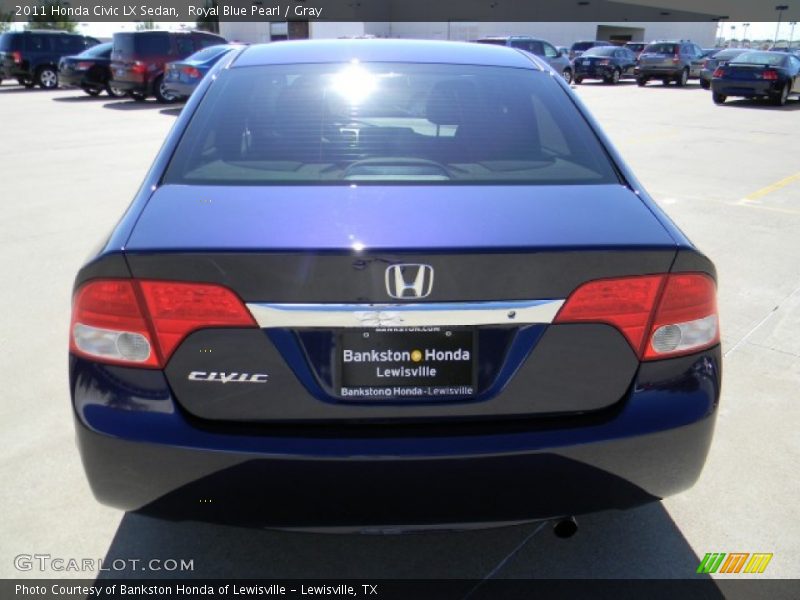 Royal Blue Pearl / Gray 2011 Honda Civic LX Sedan