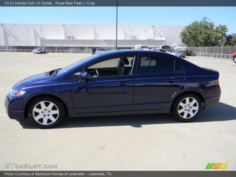 Royal Blue Pearl / Gray 2011 Honda Civic LX Sedan