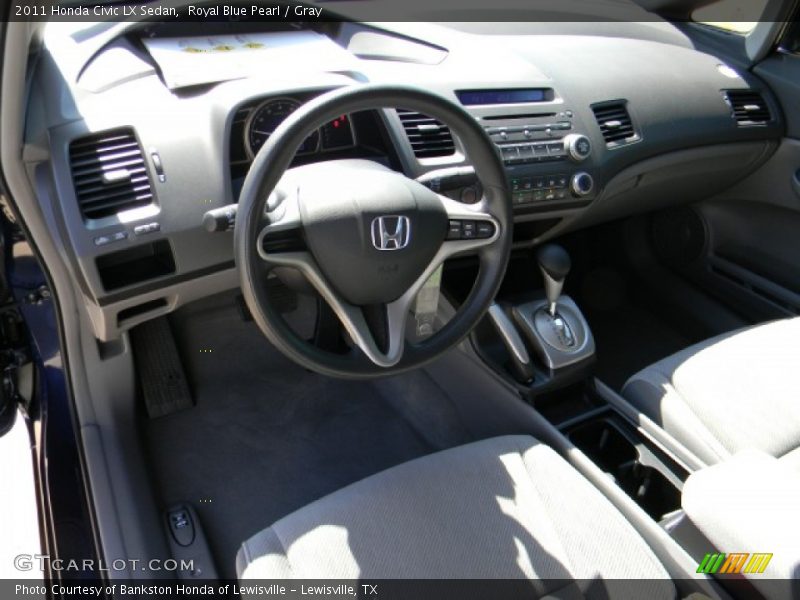 Royal Blue Pearl / Gray 2011 Honda Civic LX Sedan