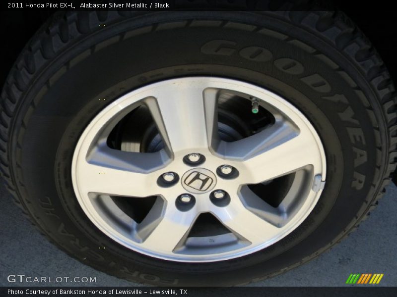 Alabaster Silver Metallic / Black 2011 Honda Pilot EX-L