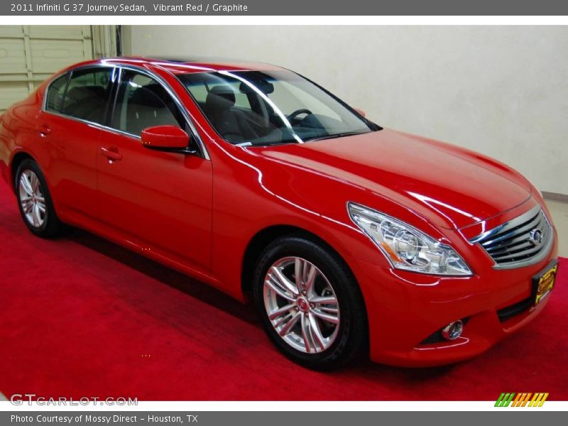 Vibrant Red / Graphite 2011 Infiniti G 37 Journey Sedan