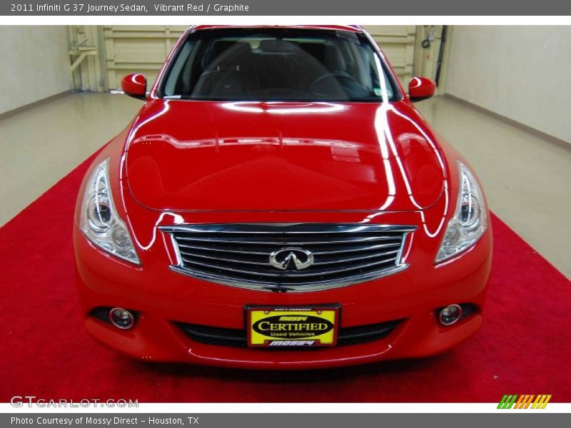 Vibrant Red / Graphite 2011 Infiniti G 37 Journey Sedan