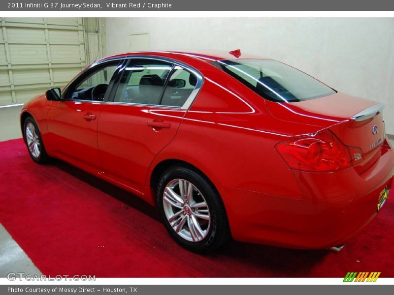 Vibrant Red / Graphite 2011 Infiniti G 37 Journey Sedan