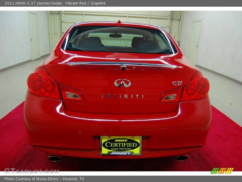 Vibrant Red / Graphite 2011 Infiniti G 37 Journey Sedan