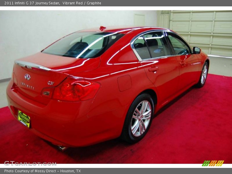 Vibrant Red / Graphite 2011 Infiniti G 37 Journey Sedan