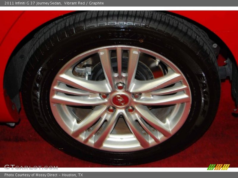 Vibrant Red / Graphite 2011 Infiniti G 37 Journey Sedan
