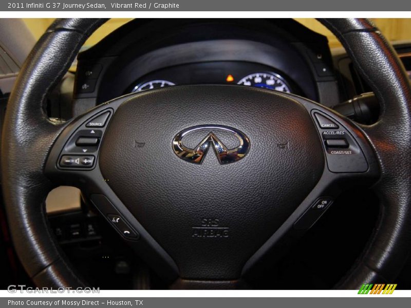 Vibrant Red / Graphite 2011 Infiniti G 37 Journey Sedan