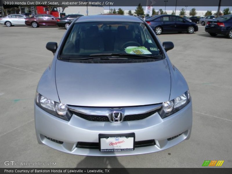 Alabaster Silver Metallic / Gray 2010 Honda Civic DX-VP Sedan