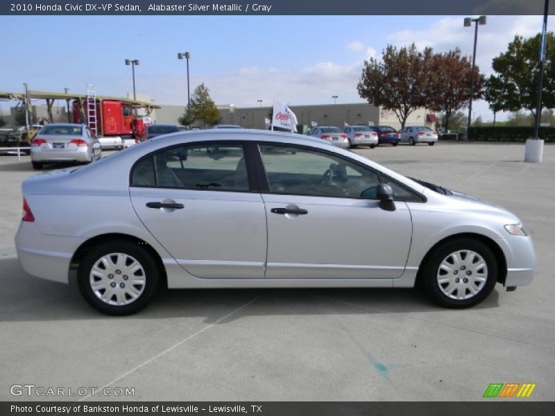 Alabaster Silver Metallic / Gray 2010 Honda Civic DX-VP Sedan
