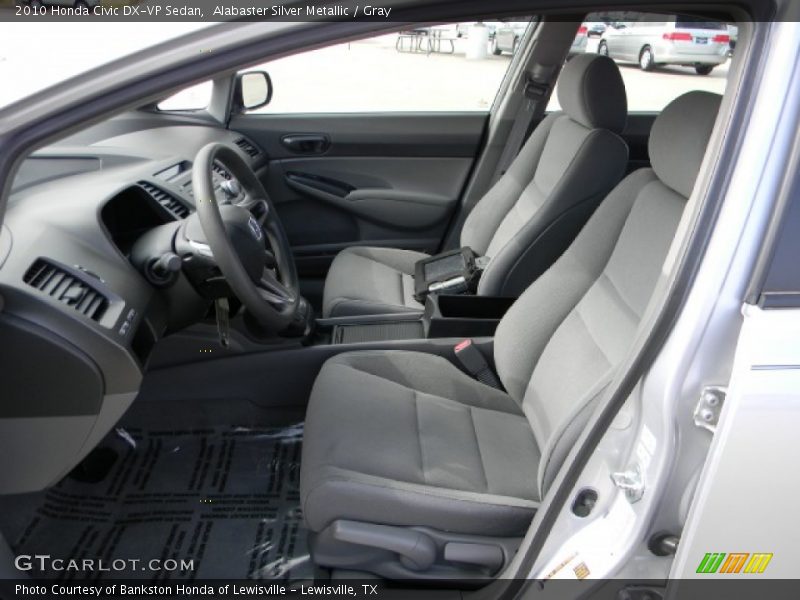 Alabaster Silver Metallic / Gray 2010 Honda Civic DX-VP Sedan