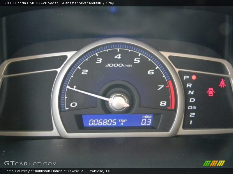 Alabaster Silver Metallic / Gray 2010 Honda Civic DX-VP Sedan