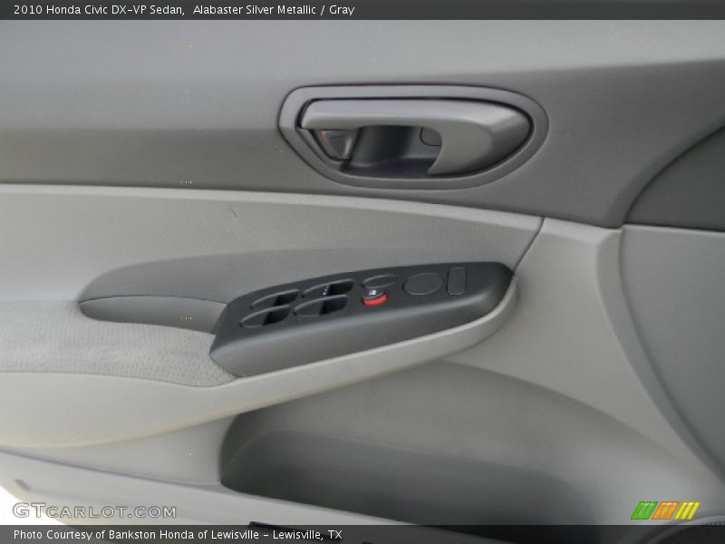Alabaster Silver Metallic / Gray 2010 Honda Civic DX-VP Sedan