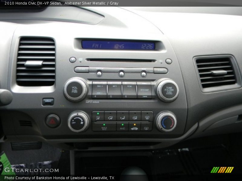 Alabaster Silver Metallic / Gray 2010 Honda Civic DX-VP Sedan