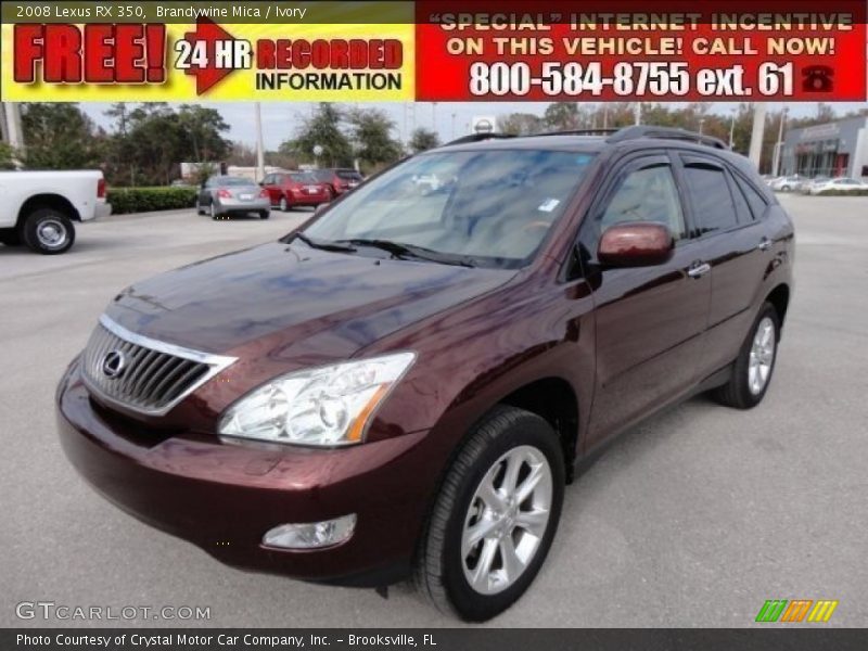 Brandywine Mica / Ivory 2008 Lexus RX 350