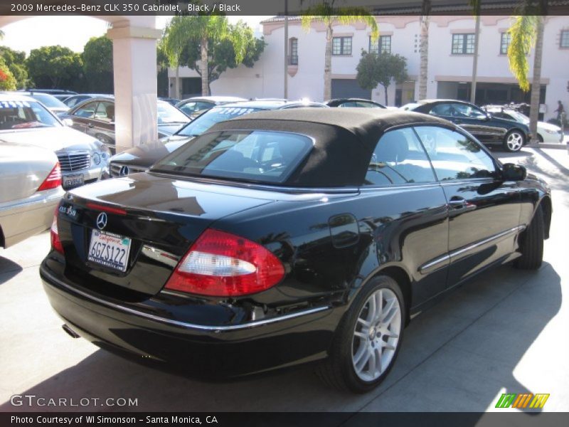 Black / Black 2009 Mercedes-Benz CLK 350 Cabriolet