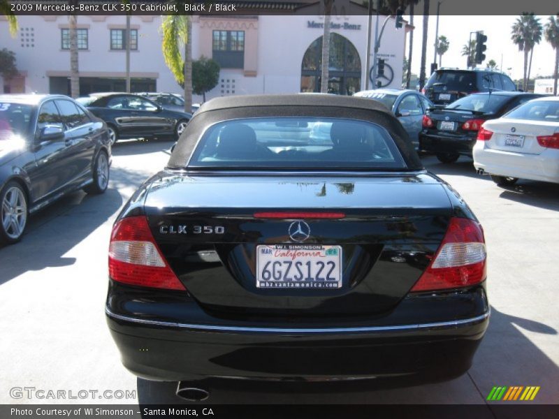 Black / Black 2009 Mercedes-Benz CLK 350 Cabriolet