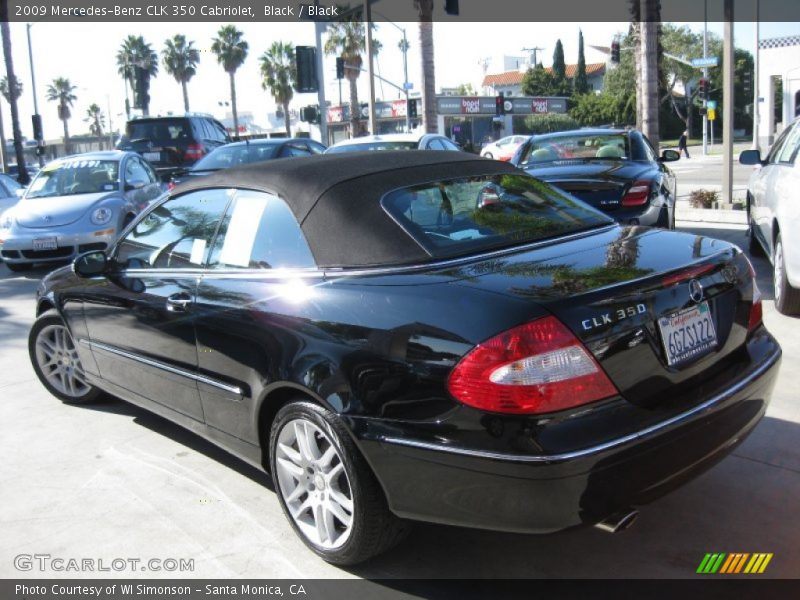 Black / Black 2009 Mercedes-Benz CLK 350 Cabriolet