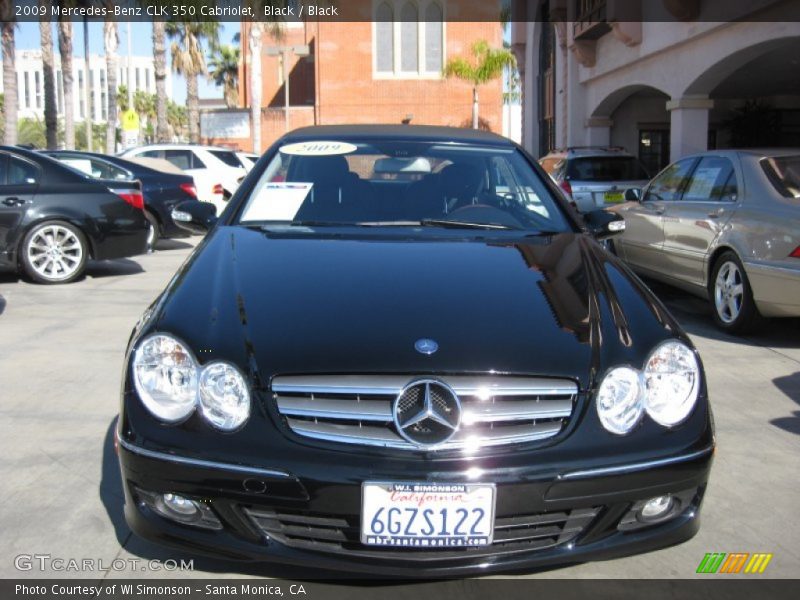 Black / Black 2009 Mercedes-Benz CLK 350 Cabriolet
